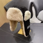 LV Louis Vuitton 2024 Autumn/Winter Plush Earmuff Lei Feng Hat