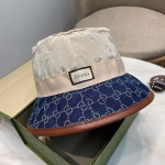 Gucci 2021 Denim Jacquard Bucket Hat - Image 3