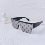 LV Louis Vuitton Monogram Noir Square Sunglasses with Thick Temples (Replica Version)