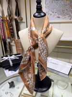 Chanel New Silk Square Scarf with Pearl Jewelry Print (In-Sync with Counter Releases) - Image 5