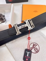 Hermès H Buckle Letter Men's Belt - Image 3