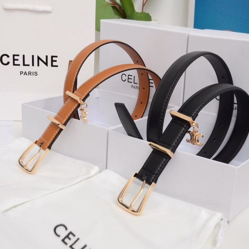 1 CELINE Women's Genuine Leather Belt - Image 1