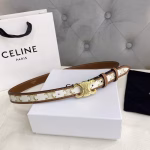 Celine New Arrival: Women's Belt with Three-Dimensional Buoy Pin Buckle - Image 5