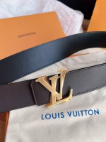 LV New Men's Belt with Overlapping Letter Buckle (Purchasing Agent Grade) - Image 4