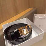 Dior CD Rotating Lychee-Patterned Women's Belt - Image 9