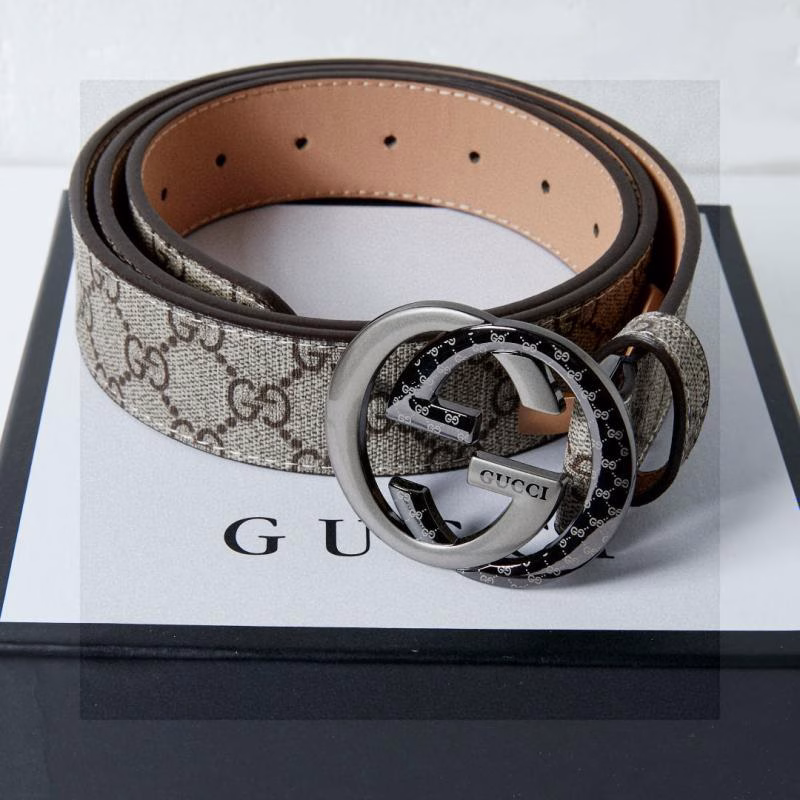 1 Gucci Classic Printed Pin-Buckle Belt - Image 1