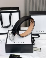 GUCCI All-Over Double G Embossed Belt - Image 7