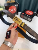 Louis Vuitton LV Automatic Buckle Gold Buckle Belt - Image 2