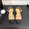 Chanel 25P Spring-Summer New Double C Block-Heel Sandals