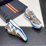 ZEGNA Regenerated Nylon & Leather Panelled High-Performance Running Sneakers