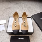 CHANEL Classic Spring/Summer Double C Buckle Pearl Camellia T-Strap Mary Jane Shoes - Image 5