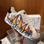Dolce & Gabbana Street Graffiti Portofino Calfskin Sneakers