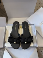 Dior 2025 Bow - Pearl Flat Slippers - Image 5