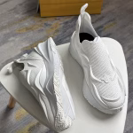 Fendi 2025 Spring/Summer Flow White Mesh Couple's Running Shoes