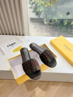 Fendi Runway Highlight Series Woven Slippers - Image 5