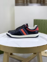 GUCCI High-Top Calfskin Perforated Series Casual Shoes - Image 6