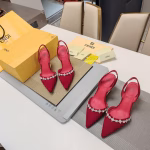 Fendi 2024 Spring-Summer Crystal Necklace High-Heel Shoes Collection - Image 5