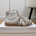 Maison Margiela 2025 Spring/Summer New Graffiti Couple's Mid-Top German Training Sneakers