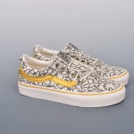 Vans TTW collaborative textured wave graffiti platinum vulcanized canvas shoes