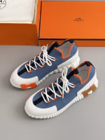 Hermès Knit Suede and Goatskin Slip-On Sneakers - Image 6