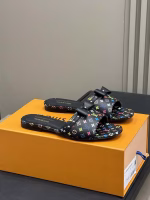 Louis Vuitton Multicolor Bow Flat Women's Slippers - Image 5