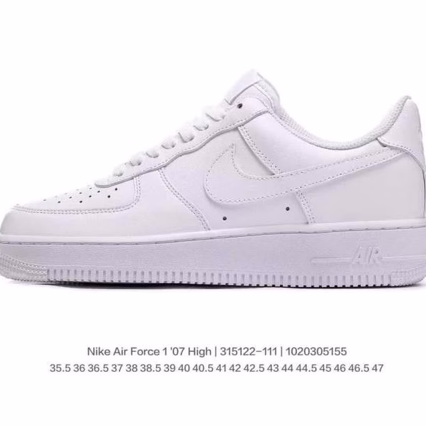 1 Nike pure original Air Force 1 classic versatile casual sports skate shoes with built-in chip - Image 1