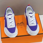 Hermès Dert Knit Calfskin Sneakers