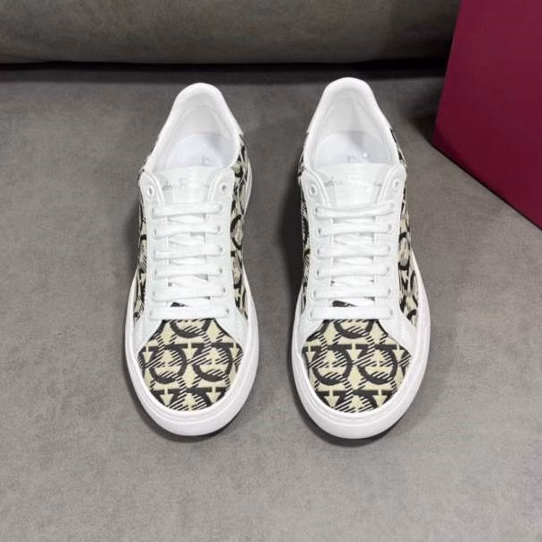 1 Salvatore Ferragamo high-end men's low-top fashion sports shoes - Image 1