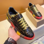 Versace men's cowhide casual sneakers