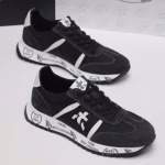 PRADA high-quality suede with fabric sports casual shoes