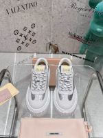 Miu Miu New American Retro Style Lace-Up Distressed Sneakers - Image 9