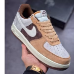 Nike Suede Coffee Bean Air Force-style Sneakers