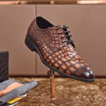 LV (Louis Vuitton) original crocodile leather shoes