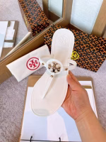 Tory Burch Patent Leather Collection Classic Fashion Flat Toe-Post Sandals - Image 5