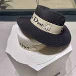 【Dior】2022 New Style Woven Straw Sun Hat (Bucket Hat) - Image 2