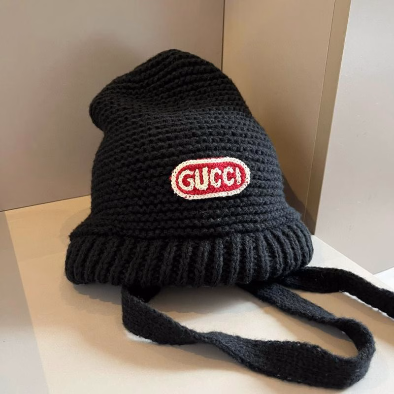 1 Gucci New Style Knitted Ear-Flap Hat - Image 1