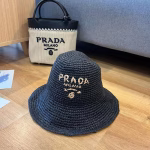 PRADA 2025 Summer Foldable Straw Hat