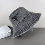 Prada 2024 New Denim Bucket Hat