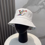 LV Louis Vuitton Classic White Bucket Hat