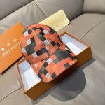 LV High-Quality Colorful Checkerboard Baseball Cap - Image 3