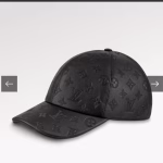 LV Counter New Embossed Monogram Leather Baseball Cap