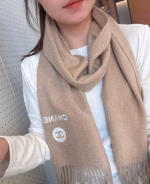 Chanel 100% Cashmere Water Wave Pattern Scarf - Image 10