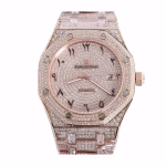 Audemars Piguet Royal Oak Iced Out Rose Gold Replica - Image 7
