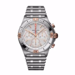 Breitling White Dial Silver Replica - Image 4