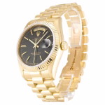 Replica Rolex Day-Date 36mm Black Dial 18038 - Image 2