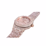Audemars Piguet Royal Oak Iced Out Rose Gold Replica - Image 9