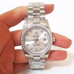 Replica Rolex Day-Date 36mm Silver Dial 118346 - Image 3
