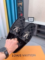 Putian pure original LV cowhide large-logo driving shoes - Image 3