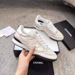 CHANEL Fall/Winter 2025B Black & White Panda Colorway Lambskin Quilted Tennis Shoe - Image 4