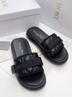 Dior 2025 Letter Jacquard Webbing Platform Slides - Image 10